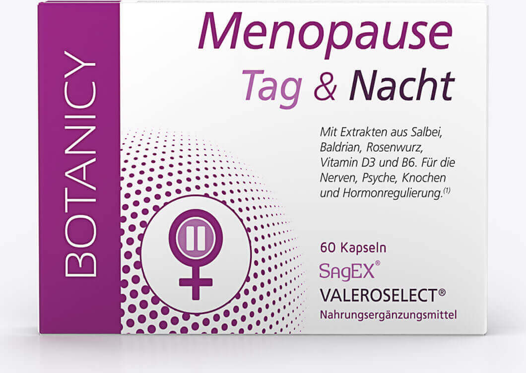 BOTANICY MENOPAUSE Tag & Nacht, für die Wechseljahre, natürlich und hormonfrei, gegen Symptome der Menopause