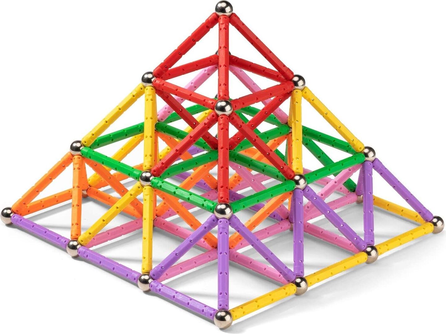 BEICARIN 34 Stück Magnetische Bausteine, Spielzeug, Magnet Lernspielzeug, Magnetblöcke, Stapelspielzeug-Set für Kinder und Erwachsene, ungiftiges Bauspielzeug, 3D-Puzzle mit Aufbewahrungstasche