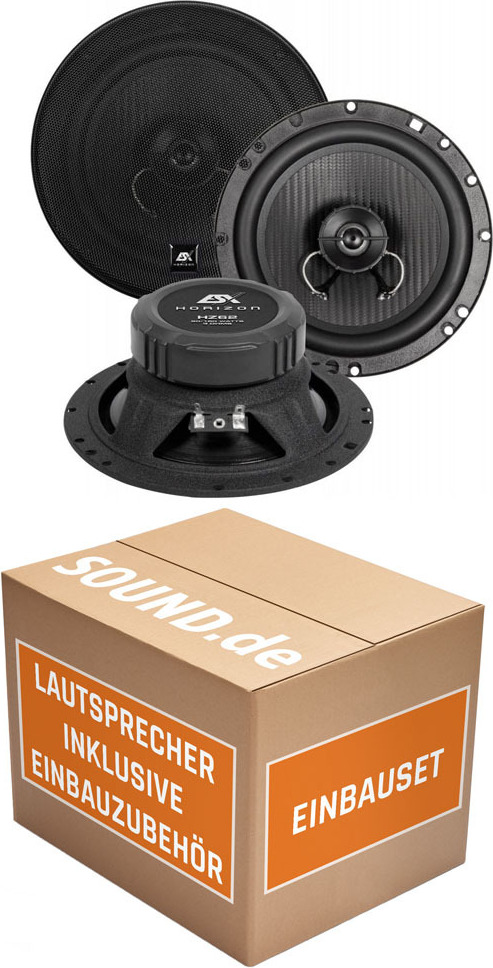 Lautsprecher Boxen ESX HZ62 HORIZON - 16,5cm Koax Auto Einbausatz - Einbauset passend für Ford S- JUST SOUND best choice for caraudio FoSmGaKx_HZ62