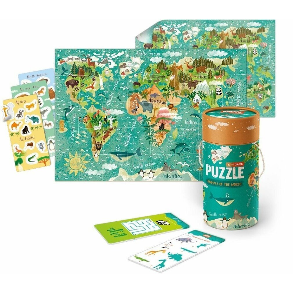 Dodo Toys DODO Puzzle, Spiele und Zubehö r Set Welttiere
