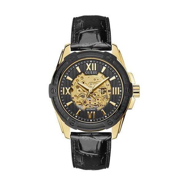 Pánske analógové hodinky Guess Galaxy - zlaté | W1308G2