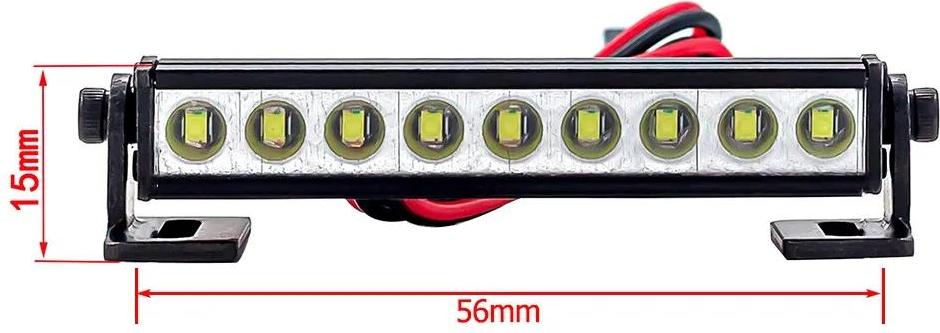 Funduino RC-Auto LED-Scheinwerfer / Beleuchtung - verschiedene Ausführungen Ausführung: 1x 56mm RC-Autodachlicht