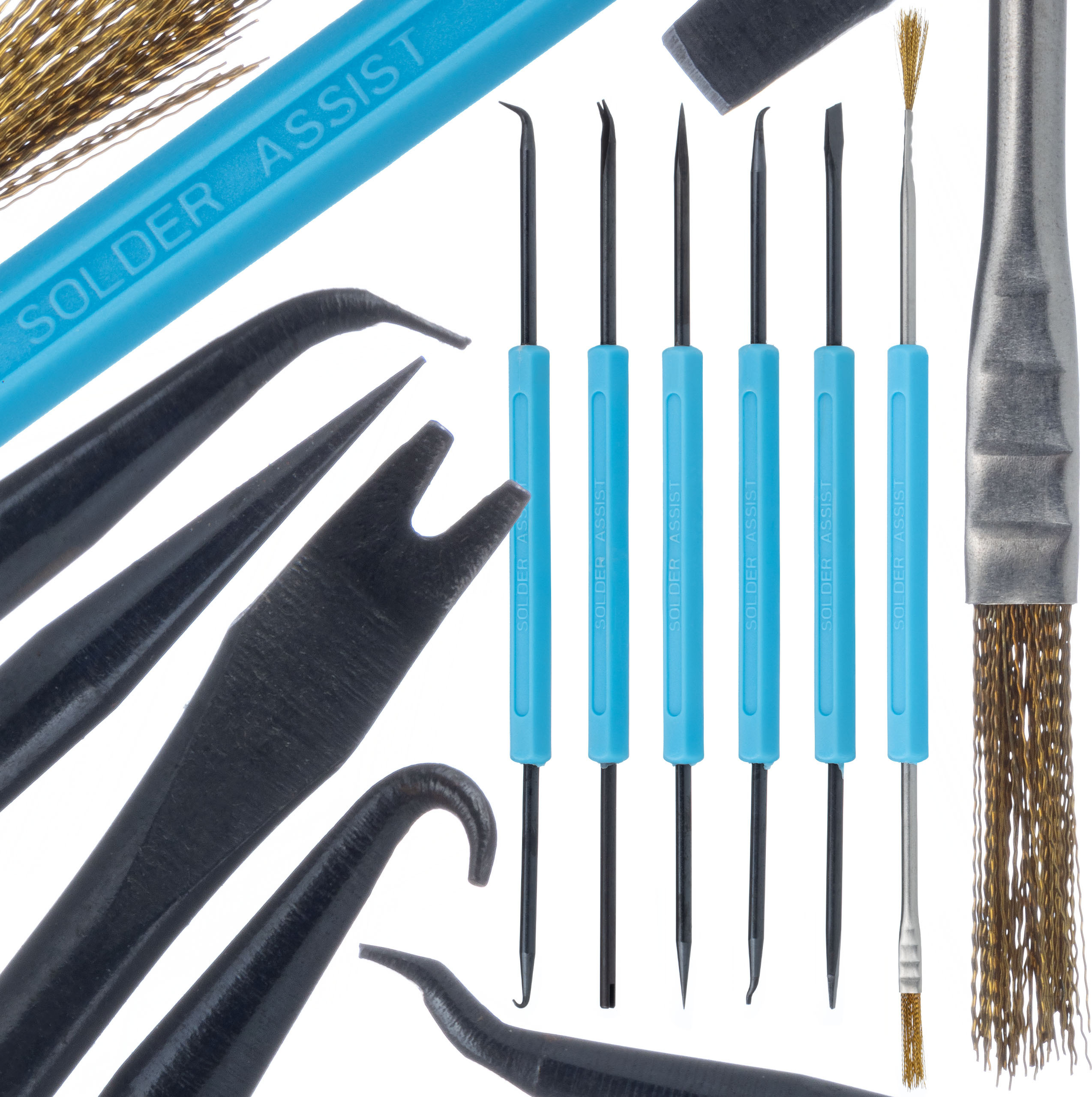 Rosfix Werkzeugset – Reinigungs- und Hebewerkzeug, 12 Spitzen | 185 mm Länge | Wartungs- und Reparaturarbeiten | Werkzeugsatz für Hobby