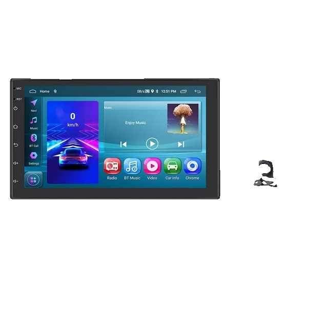 Autorádio, multimediálny prehrávač Android, kompatibilita s Carplay, 7-palcový Carplay AHD