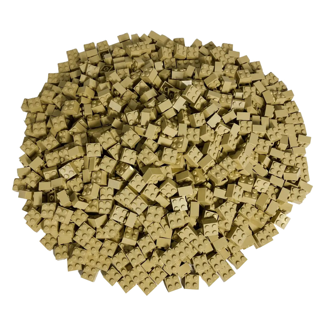 LEGO® 2x2 vysoké kocky svetlá béžová - 3003 NEW! Množstvo 250x