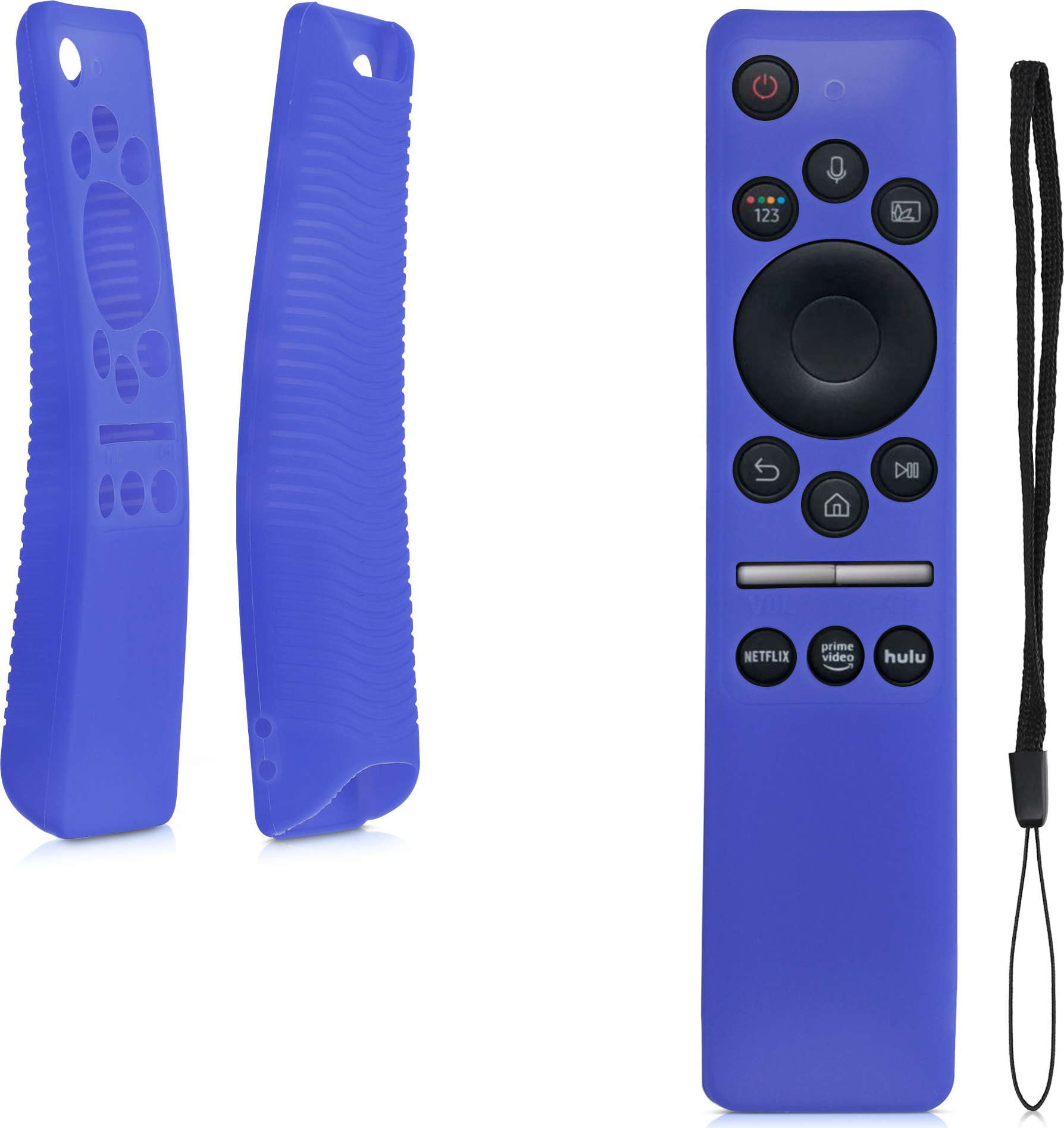 kwmobile Hülle Fernbedienung kompatibel mit Samsung BN59-01312A / BN59-01312B Hülle - Silikon Case für TV Zubehör in Blau 55137.04