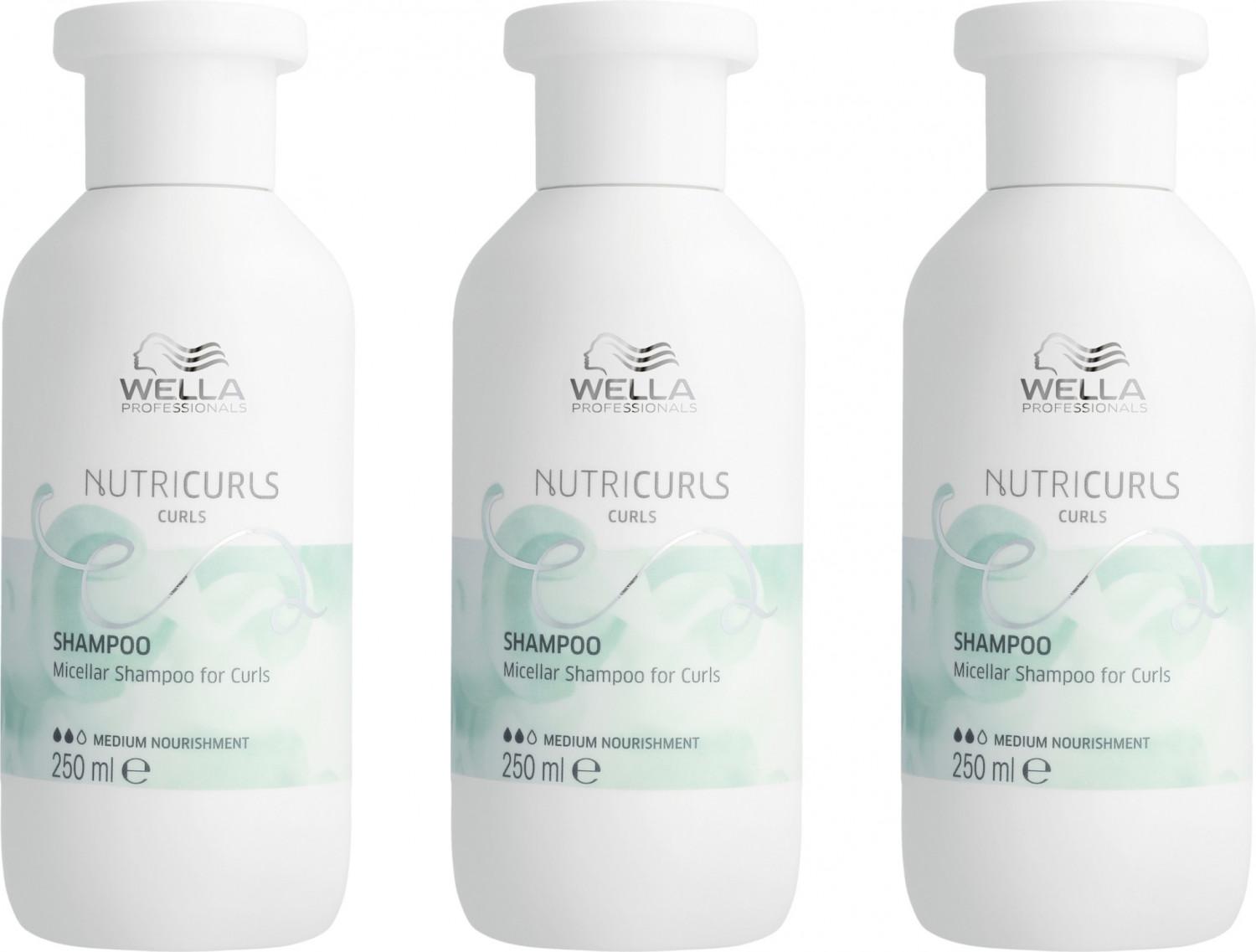 Wella Nutricurls Shampoo Curls 3x250 ml