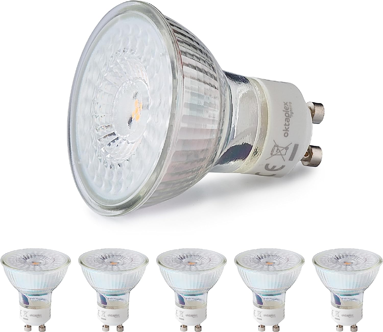 6 Stück Oktaplex Lux LED Leuchtmittel GU10