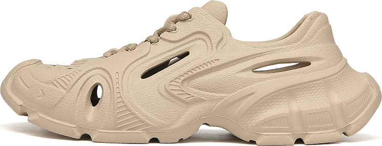 Príležitostné sandále, pánske, hrubá podrážka, perforovaná obuv, plážová obuv Sandále pre ženy a mužov, marhuľová, 36