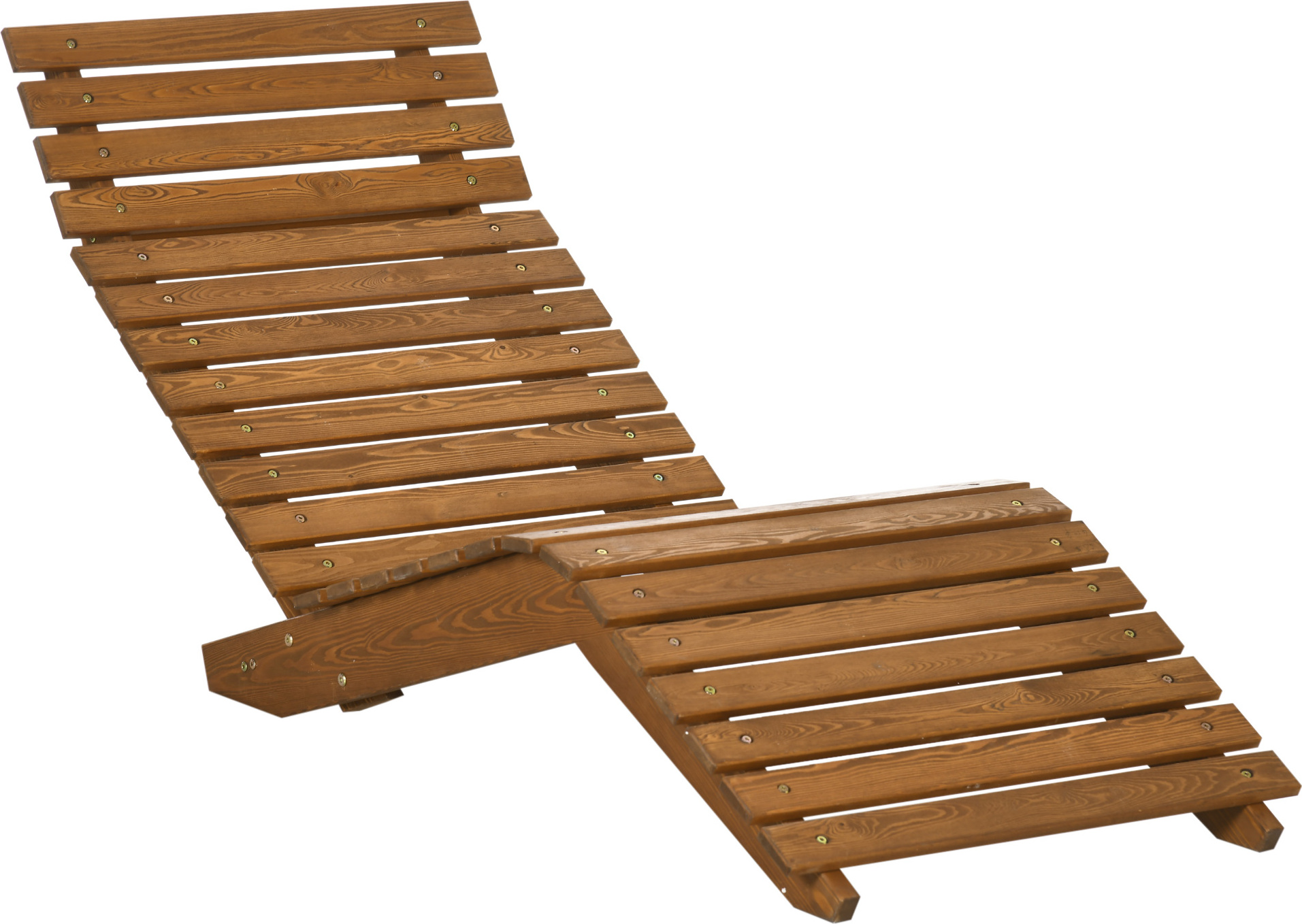 Lehátko Outsunny, záhradné lehátko k bazénu, balkón z teakového dreva