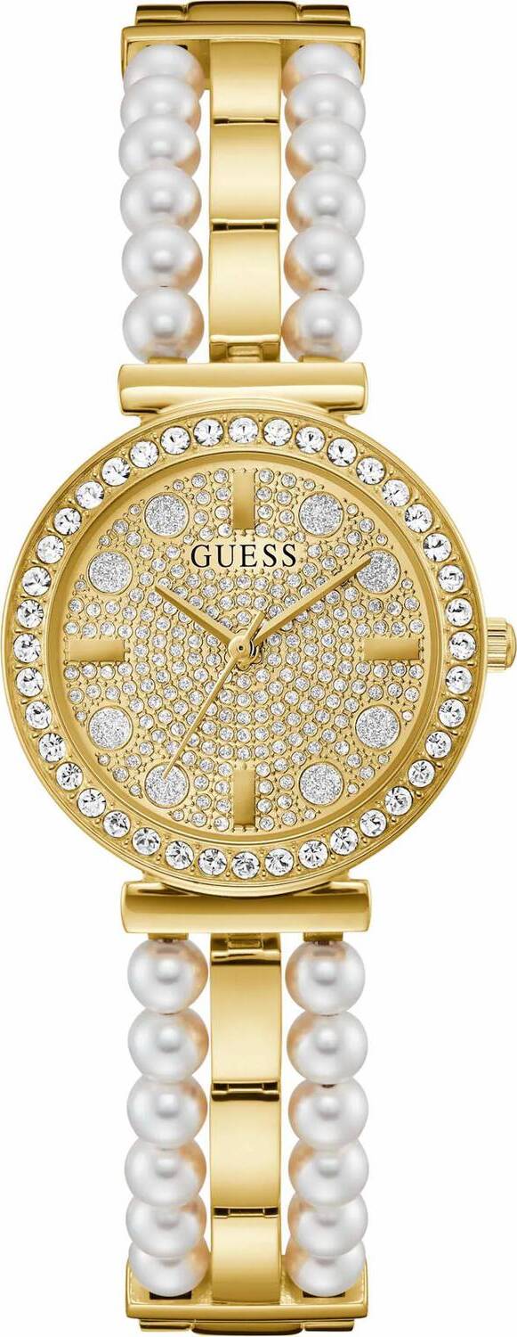 Guess Dámske náramkové hodinky Gala zlatej farby GW0531L2 30 mm