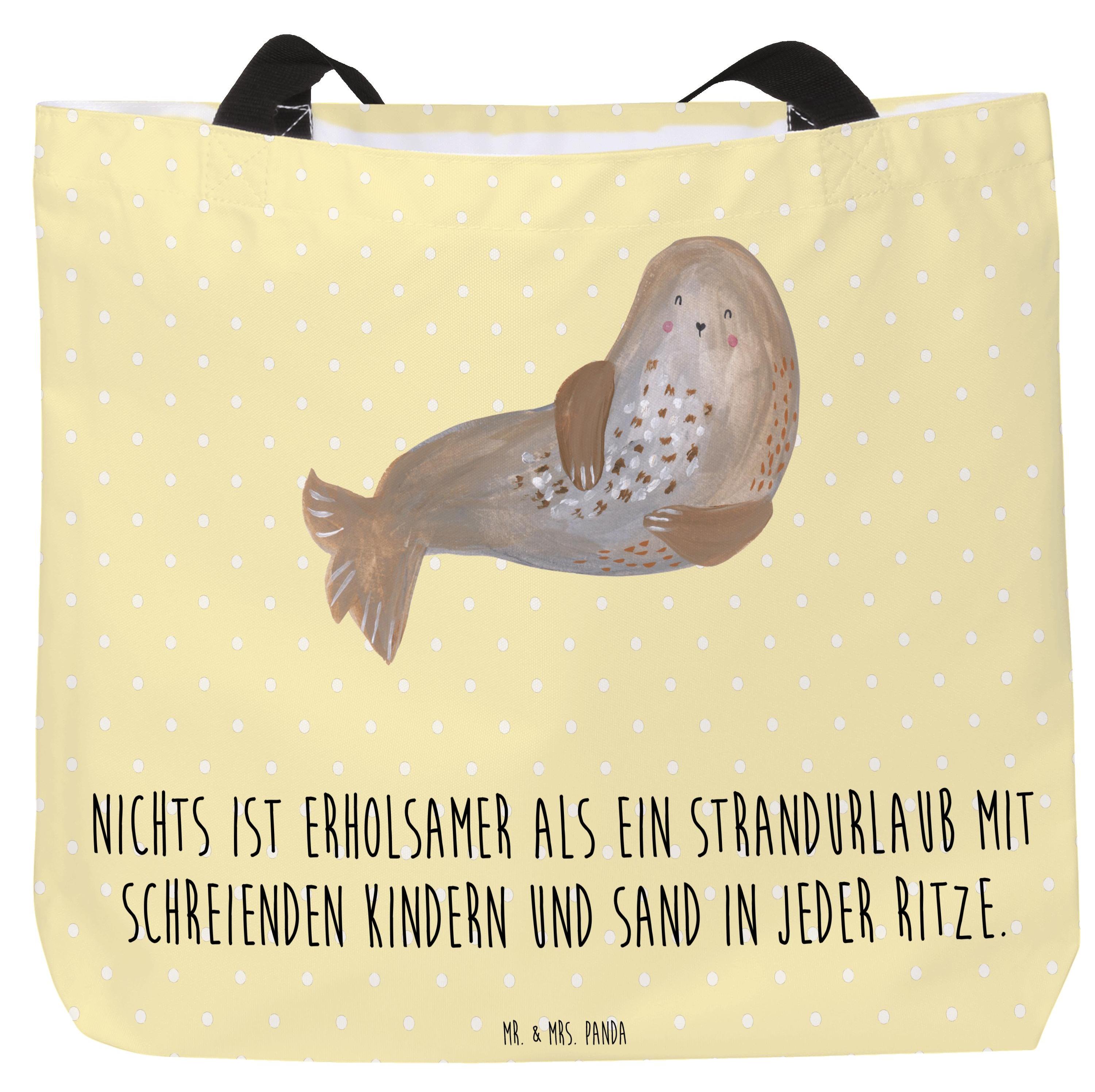 Mr. & Mrs. Panda Schultasche Sommerchaos - Gelb Pastell - Geschenk, Beutel, Summer Vibes, Strandtasche, Tasche, Feelings, Geschenke, Wetter während des Jahres, Farben PD-1680222-STANDARD