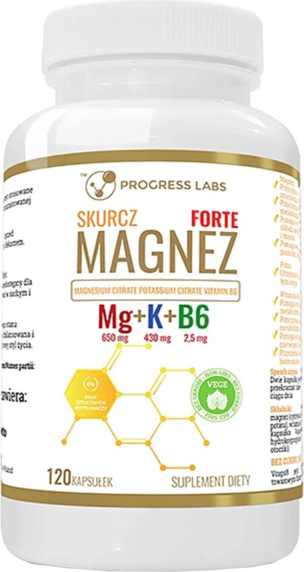 PROGRESS LABS Fortschritt Labs Mg+K+Vit B6 Forte 120 Kapseln