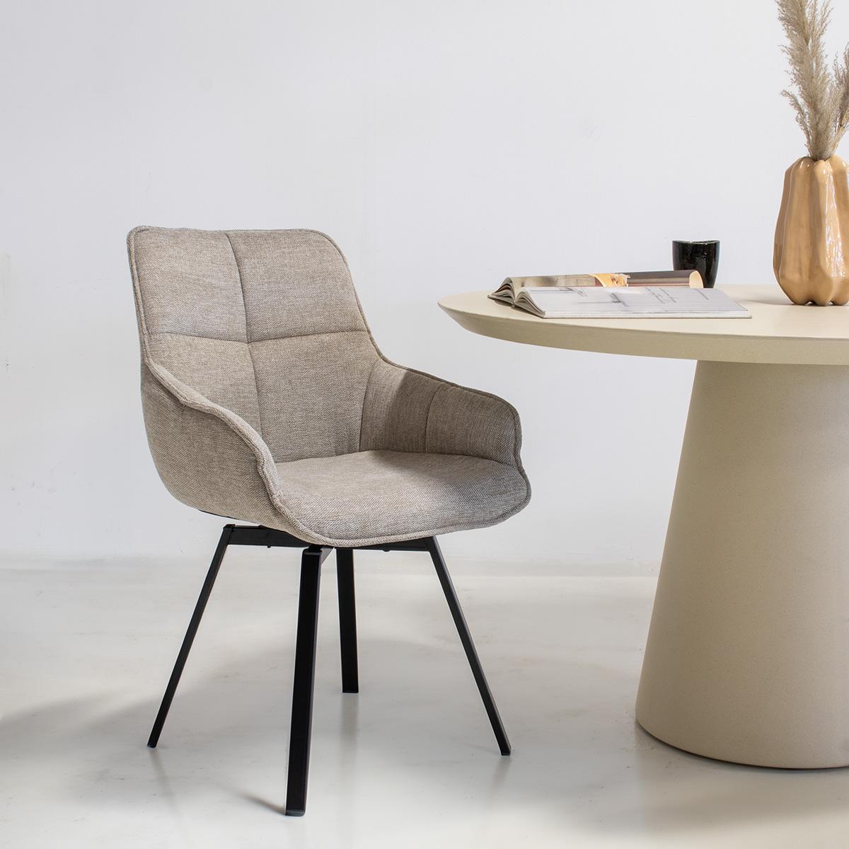 Stuhl Shannon Beige Drehbar - Giga Meubel - 2er Set