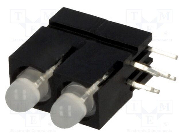 TNE 1x LED 20mA rot,grün 60° 2814.2832 LED--Anzeigen Anz.Dioden: 2 3mm im Gehäuse _1GH_2814.2832