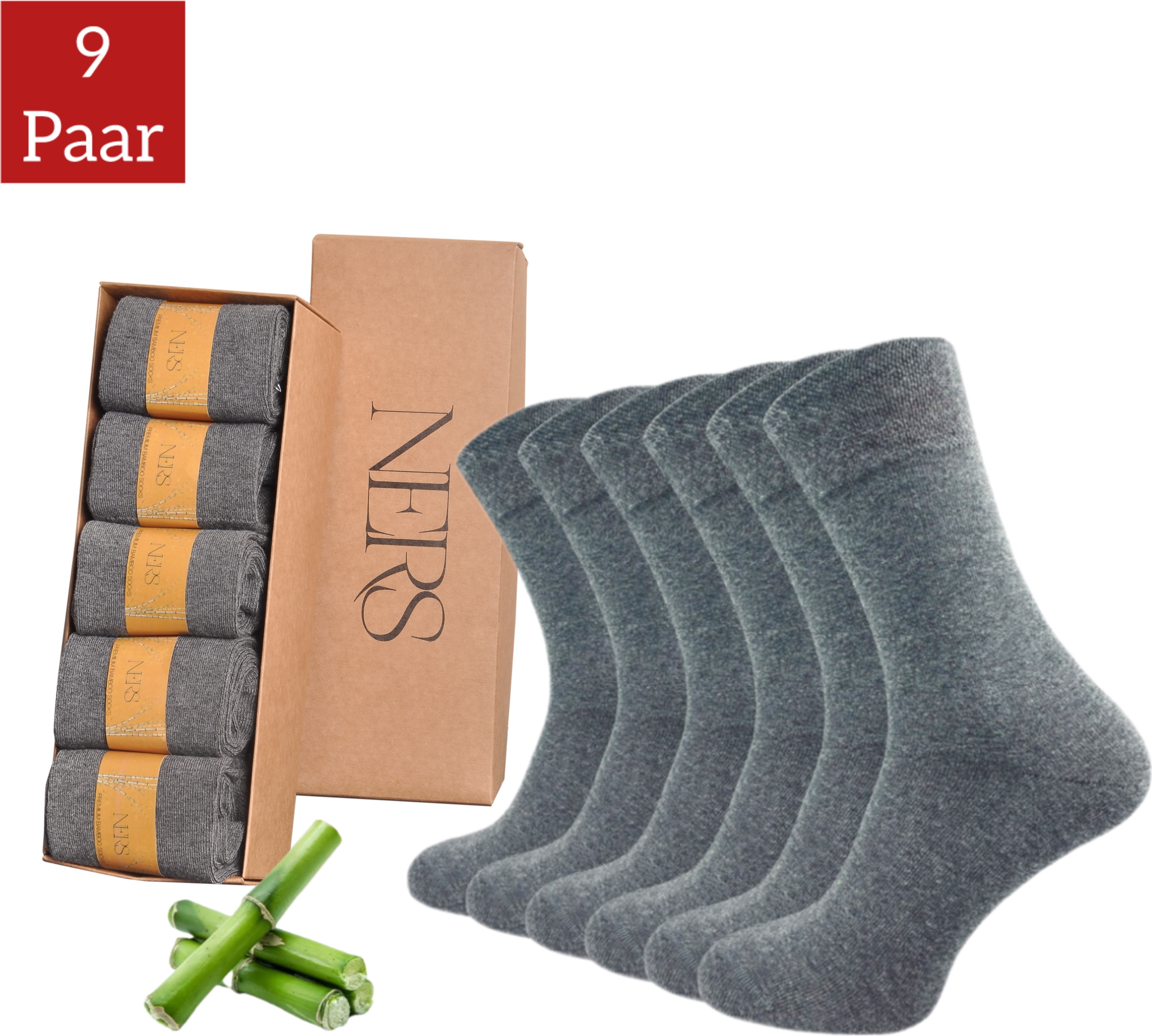 Basicsocken Bambus Viskose Socken RINGEL Softrand Ohne Gummi Unisex Softrand 6 Paar Spitze Und Ferse Verstaerkt Cs0e5p06k