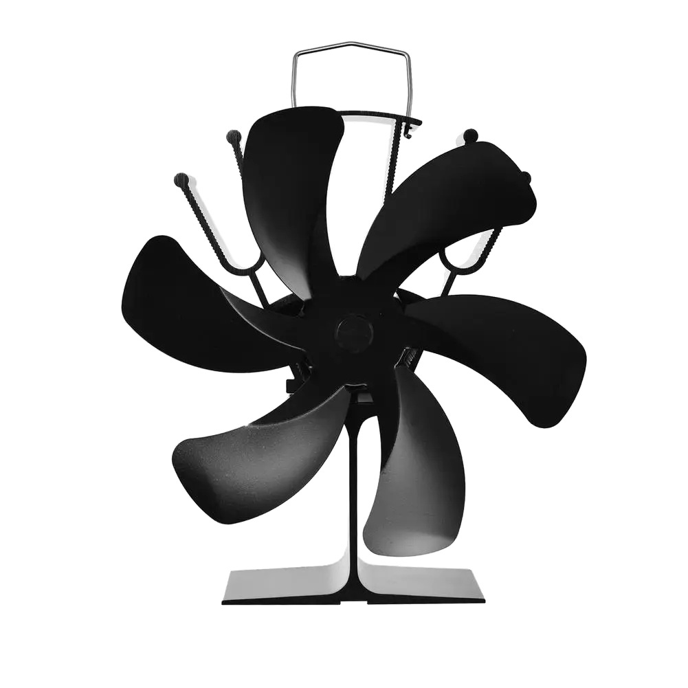 Krbový ventilátor poháňaný teplom, 6 lopatiek, ekologická prevádzka, tichý dizajn , byt