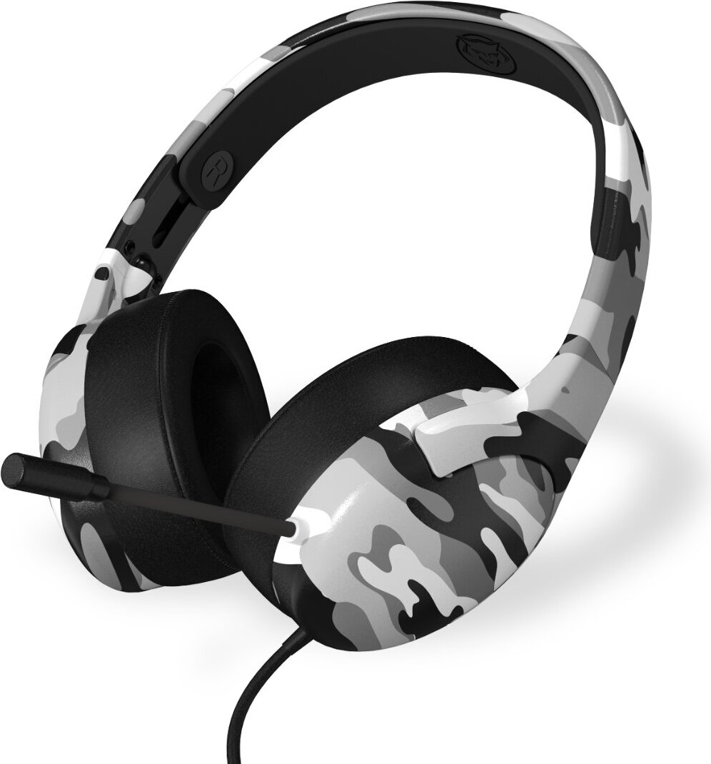 Qware Gaming Headset New Orleans Flexibles Mikrofon & starke Soundqualität für Gamer Weiß Tarnung PRX-90-Weiß Tarnung