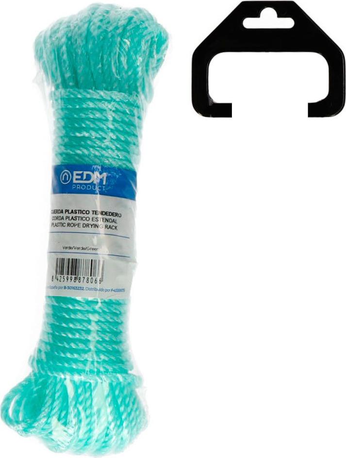 Garnitur Grüne Kunststoffseil 15 m Edm 87806