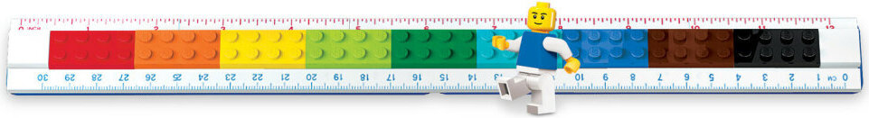 LEGO® Lineal zum Selberbauen mit Legofigur