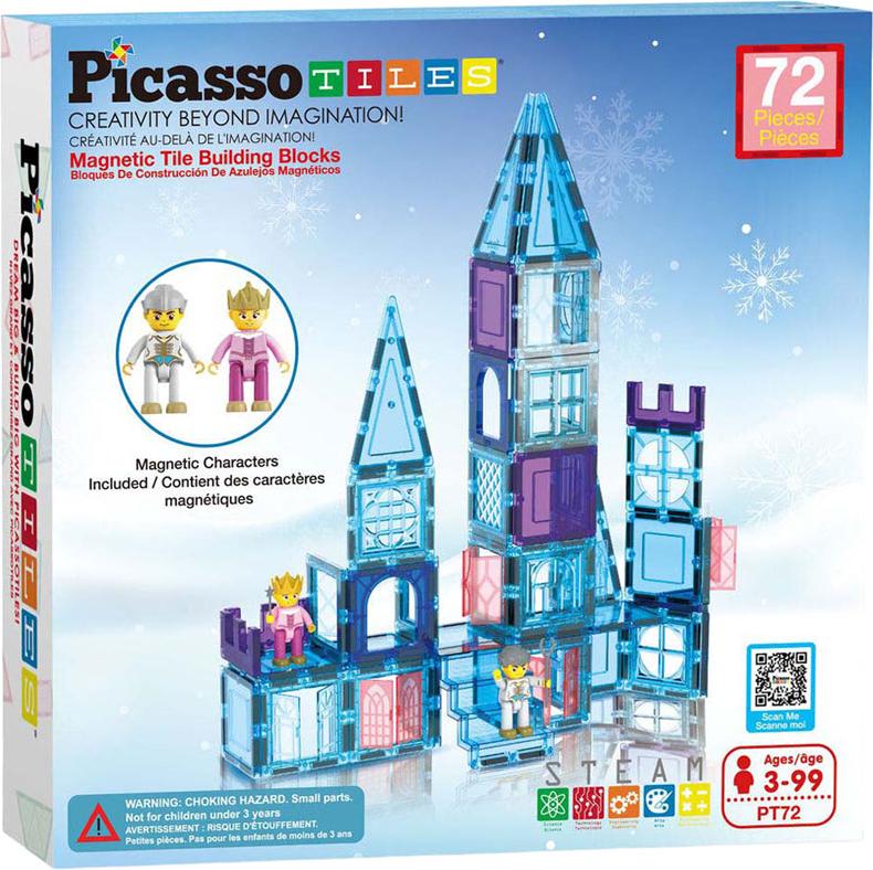 Selecta picassotiles Winterthema - magnetische Bauelemente, 72dlg. PT72