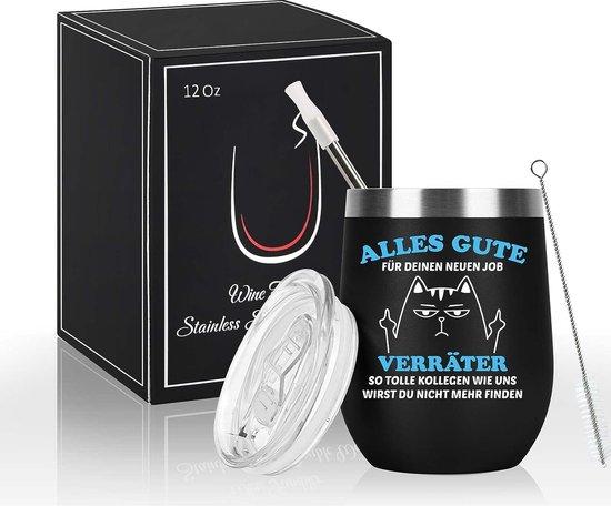 Famanu Abschiedsgeschenk für Kollegen - 30 ml Weinglas SHSHOP
