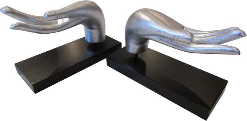 Jemný držiak na víno Asianliving Silver Leaf