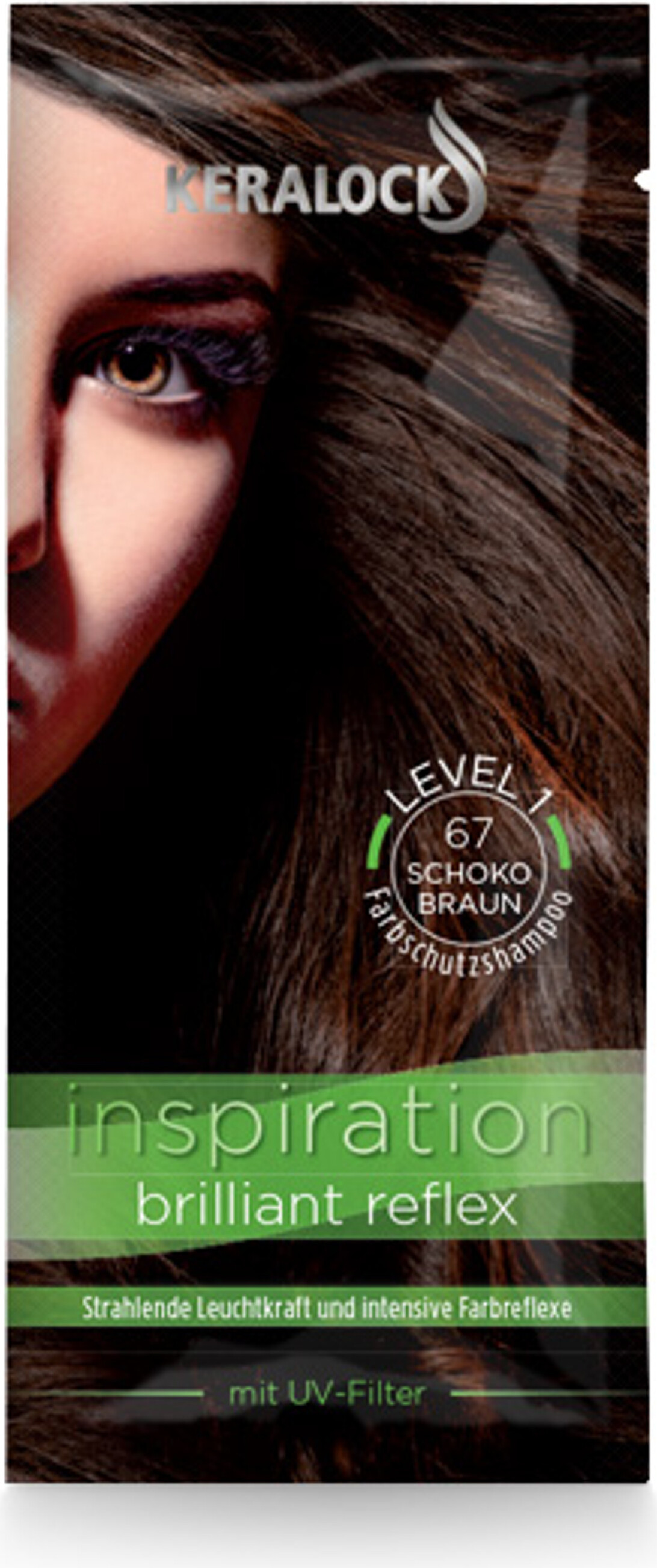 Keralock Farbschutzschampoo 67 Schoko Braun – Tönungsshampoo, Tönung, Haare NEW-3379