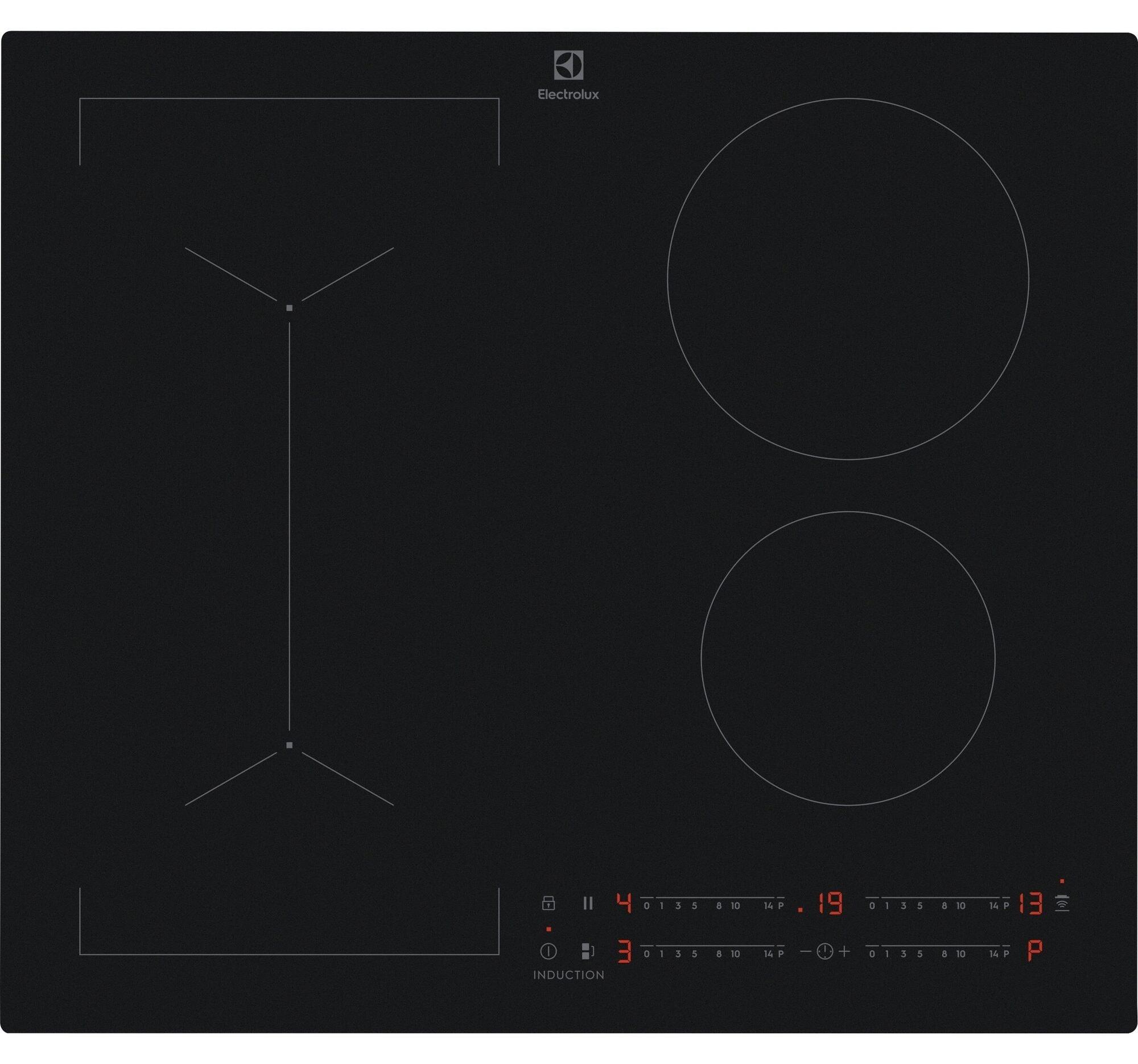 Electrolux EIV63443CT, Čierna, Vstavaný, 60 cm, Indukčná varná doska so zónami, 4 zone(s), 4 zone(s)