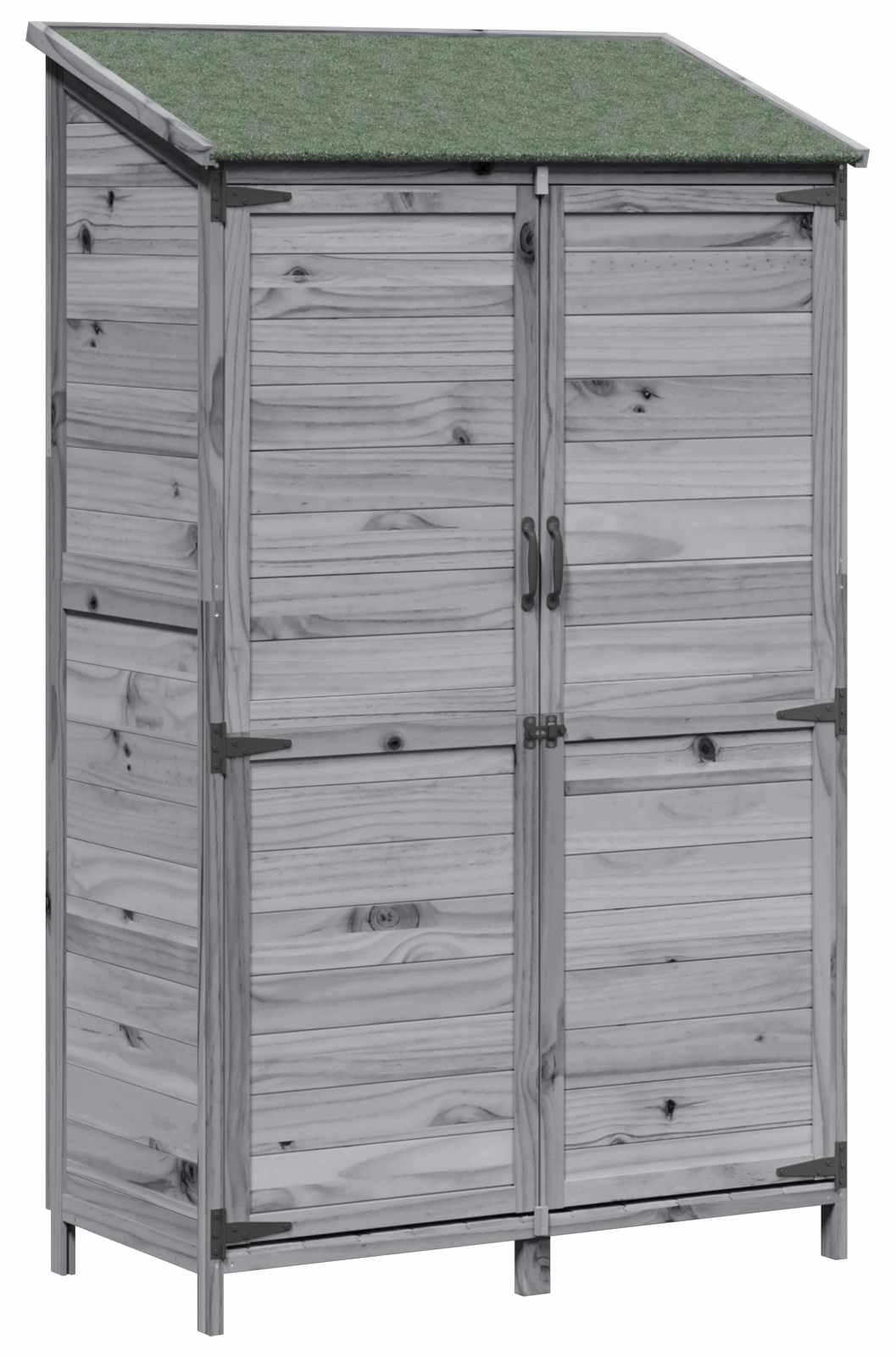 Garten Shed Grau 106,5 x 56 x 176 cm Holzwerkstoff