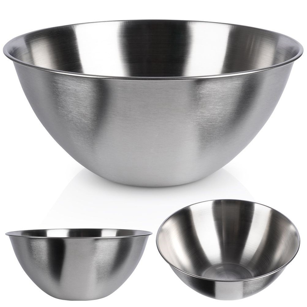 Vilde Edelstahl-Küchenschüssel Schüssel Rührschüssel Schale Servierschüssel 21,5 cm 1,9 L