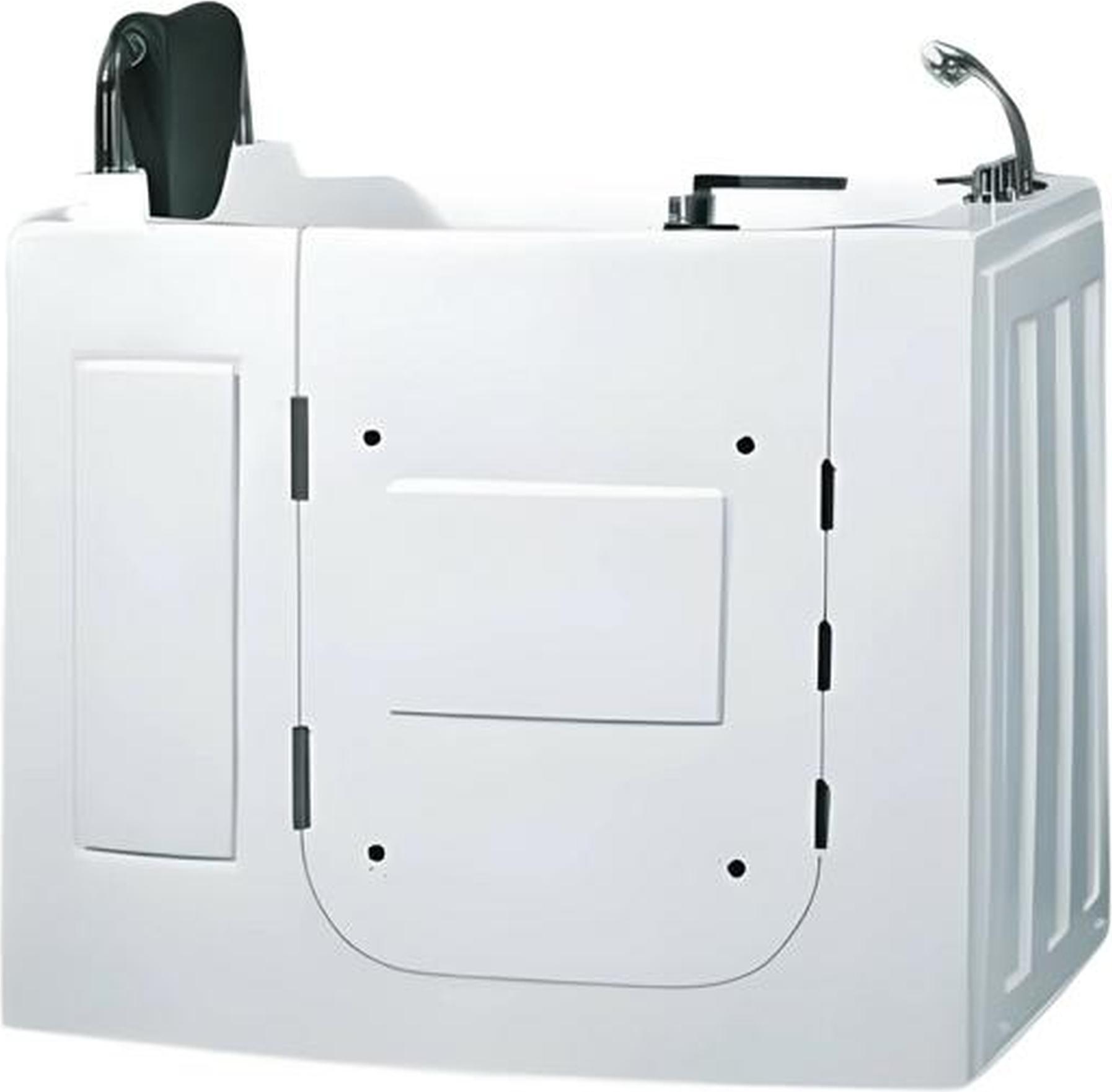 AEA Kompaktbadewanne Whirlpool mit Tür Massagewanne Wellnesswannen 110x68 cm