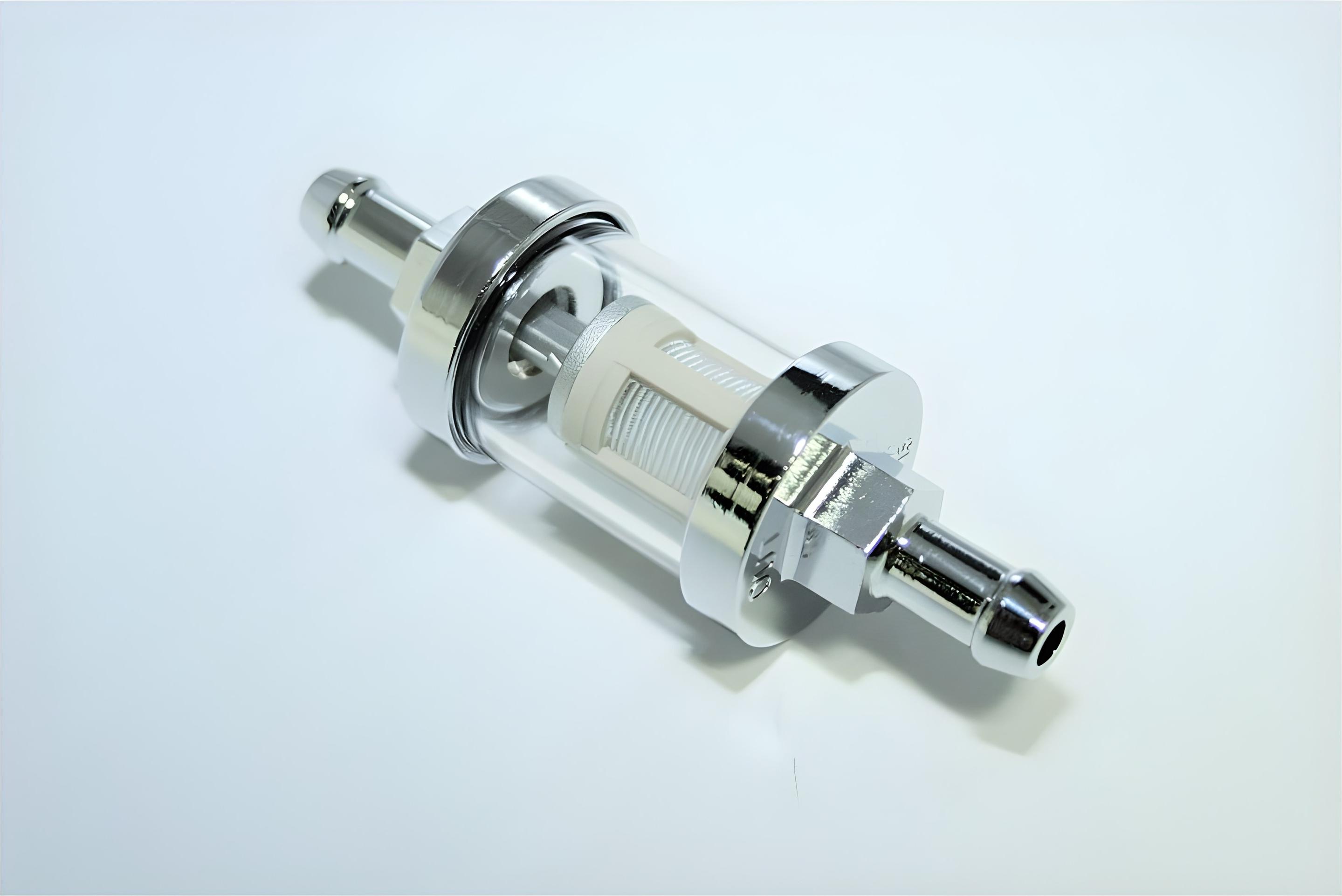 Uni_Parts Uni-Parts Benzinfilter Chrom/Glas, Anschlussweite 8 mm 461-759