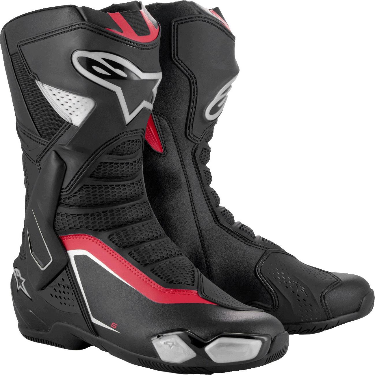 stiefel SMX-6 3, ALPINESTARS (schwarz/silber/rot, Größe 37) M133-54-37