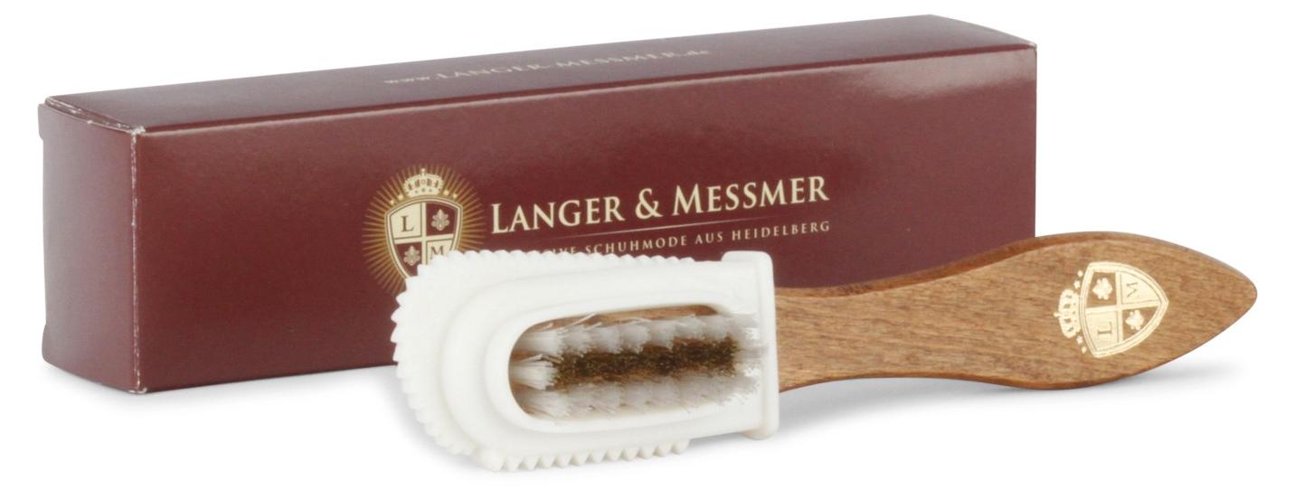 Langer & Messmer Raulederbürste mit Gummikopf