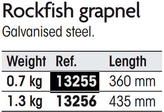 Plastimo Steinfisch-grapnel 0.7 Anker Weiß 0.7 kg Weiß 0.7 kg 13255
