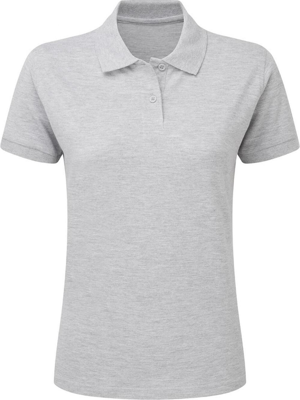 SG SG50F | Ladies' Baumwolle Poloshirt für Damen - Farbe: Light Oxford - Größe: XL