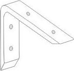 Dolle Konsole Thor 190 x 140 x 30 mm, Schichtholz weiß 9360