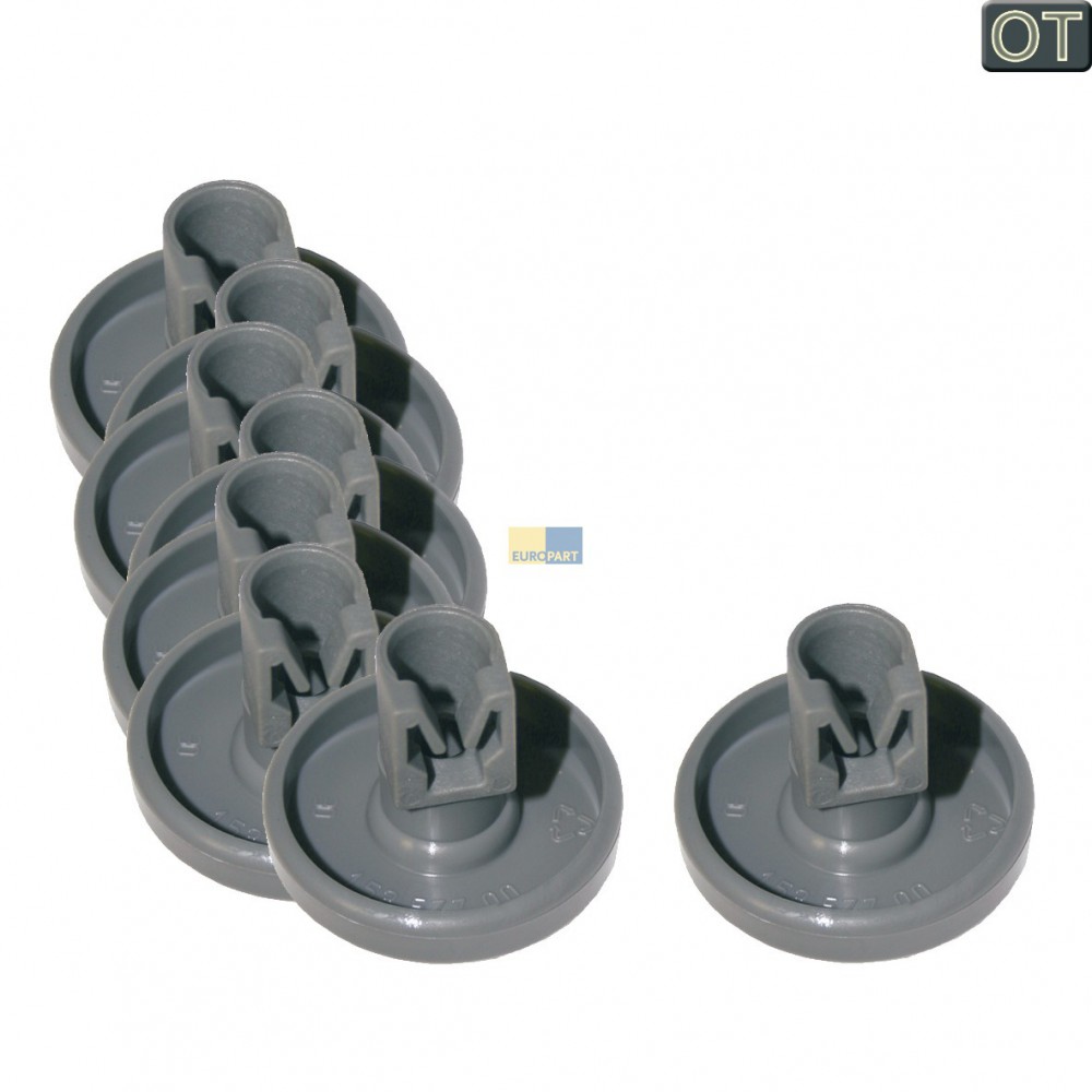 Whirlpool-Gruppe Ikea JohnLewis Unterkorb Korbrolle grau 40mm für Ideal 