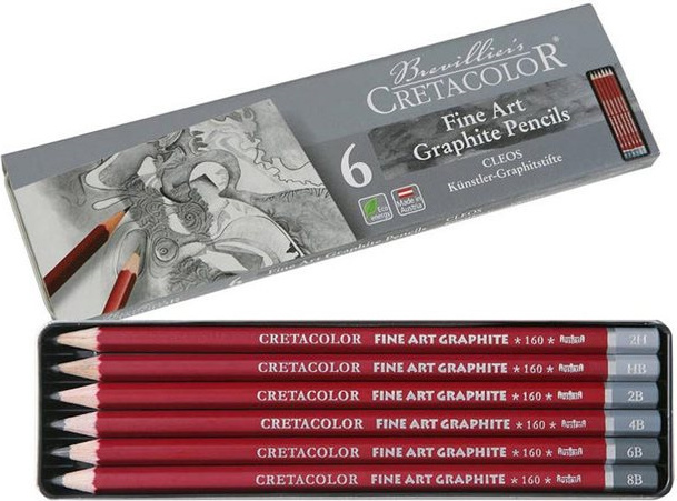 Cretacolor Cretacolor Fine Art Graphitstifte Cleos Set 6-teilig