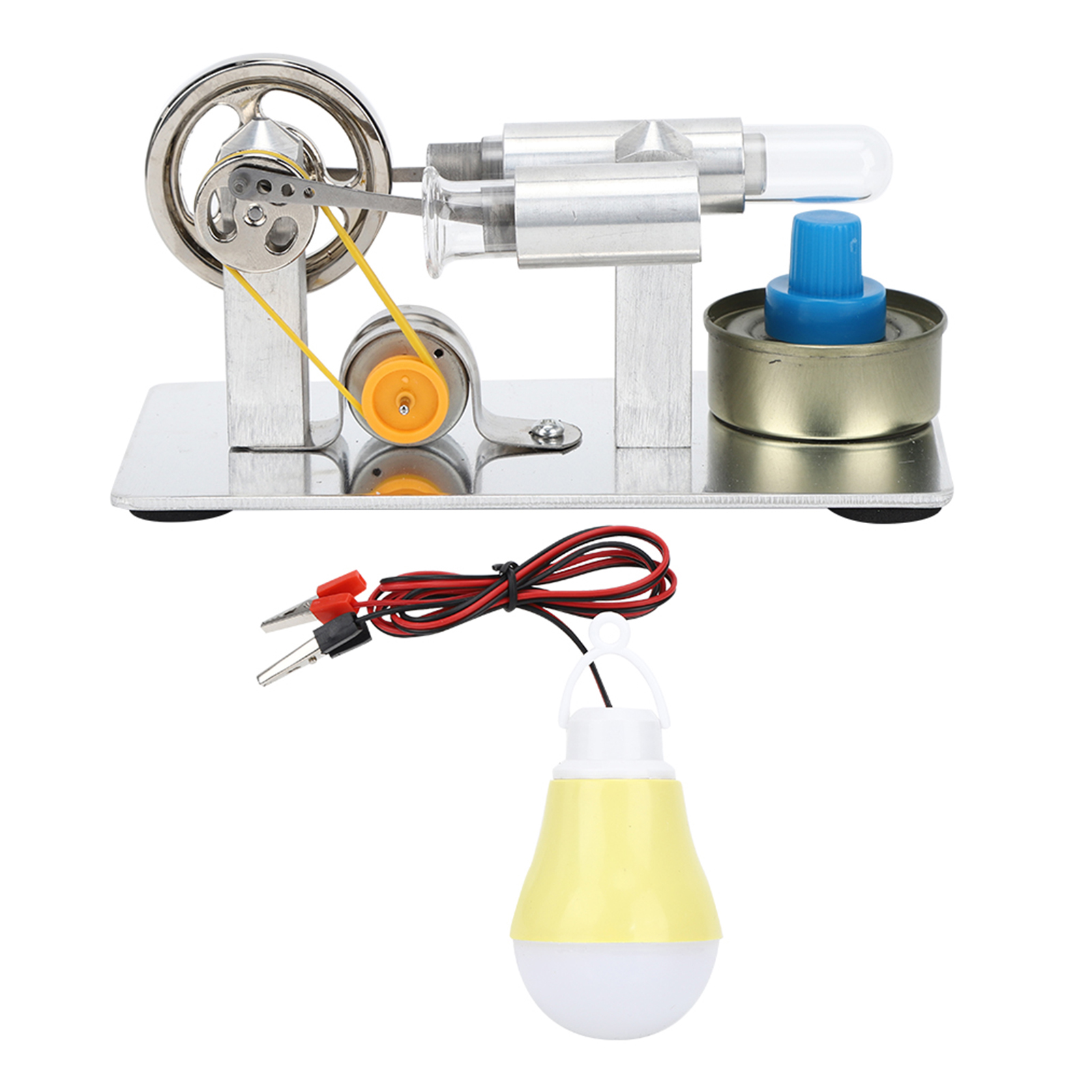 Gistuch Dampfmaschinenmodell, Wissenschaftsexperiment, elektronisches Spielzeug, für Kinder und Jugendliche, Labor-Wissenschaftsset mit Stirlingmotor