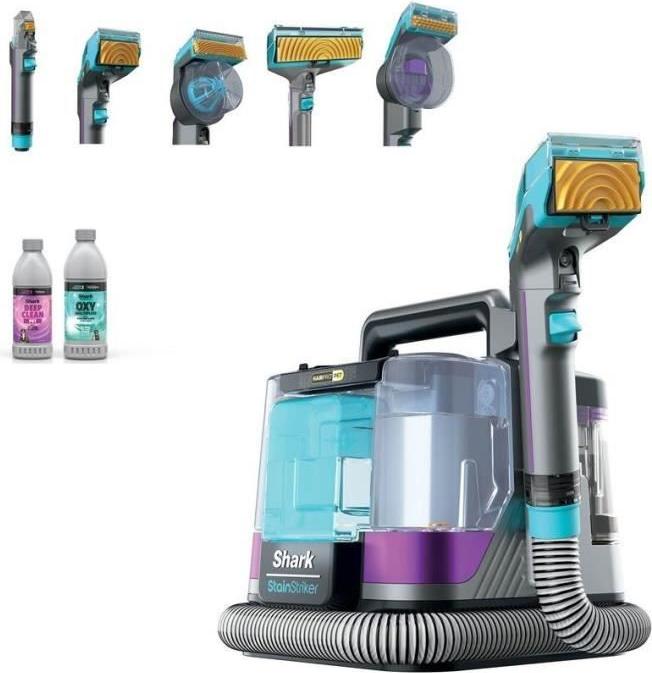 Odstraňovač škvŕn od zvieracích chlpov Shark StainStriker HairPro PX250EUT, 450 W, nádrž 1,2 l, so 4 príslušenstvami