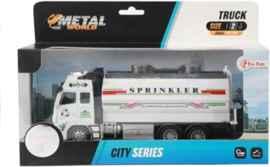 Toi-Toys METAL City Lastwagen 18cm – Spielzeug LKW Kinder Baustelle Fahrzeuge Metall Tankwagen 24568Z