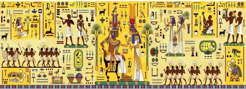 Bluebird Puzzle BLUEBIRD Panoramapuzzle Ä gyptische Hieroglyphen 1000 dlks
