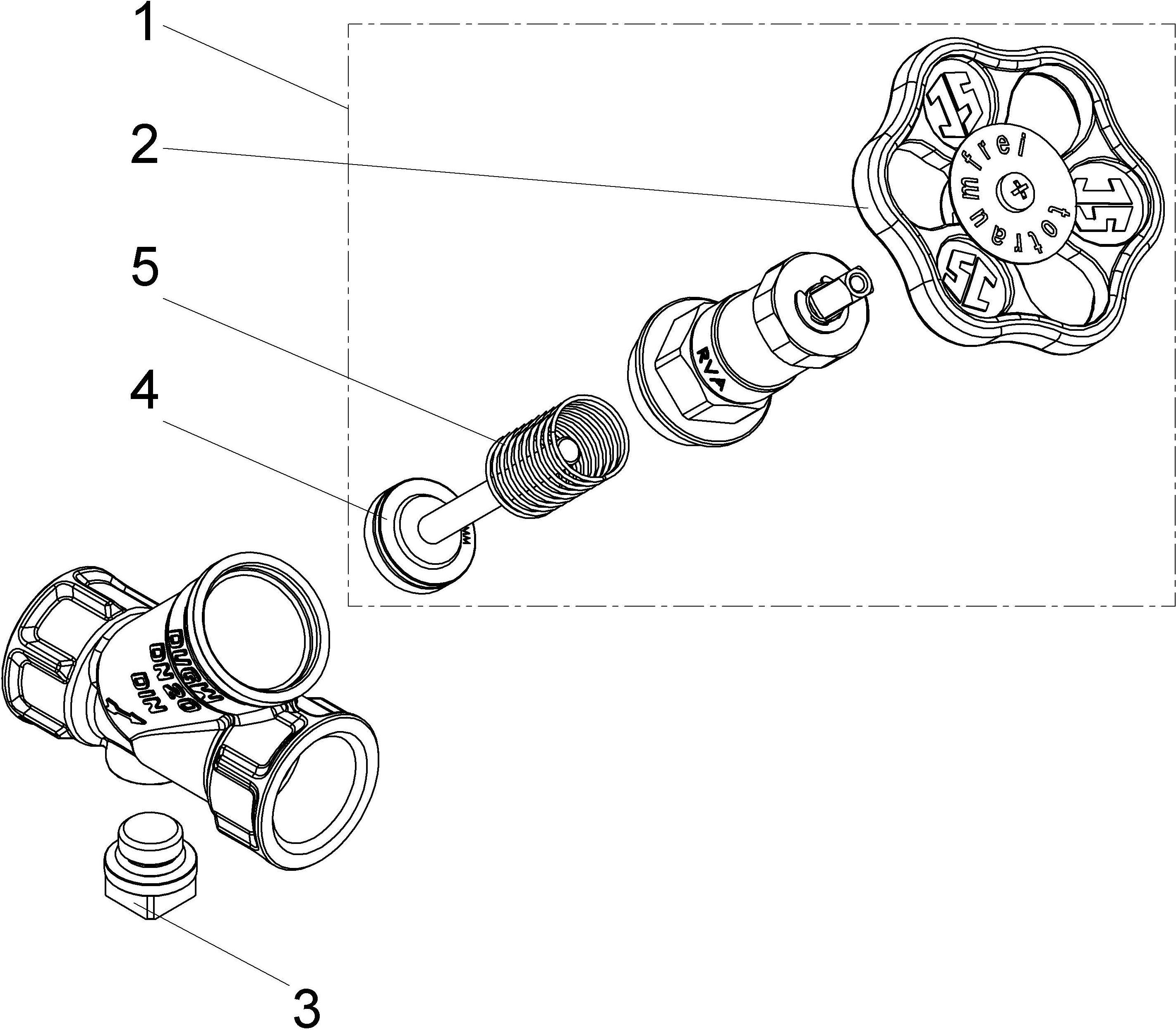 Js Kfr-Ventil, Muffenanschluss O.e.,Nst.sp.,Dn20,3/4",Pr-Ms,Dvgw