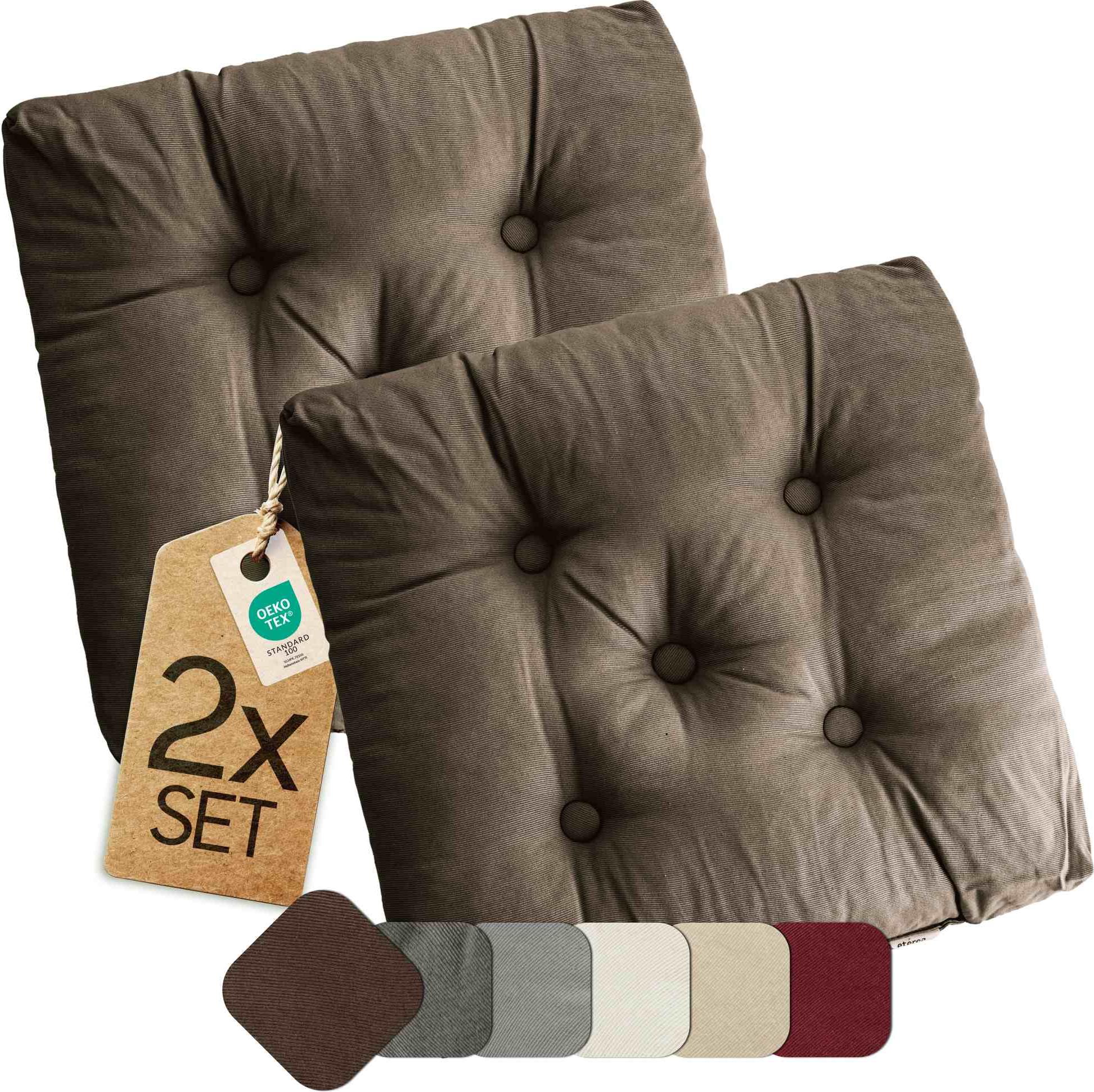 Lot 6 Coussin De Chaise,galette De Siège,coussin D'assise Intérieur/ Extérieur - Longueur 40 X