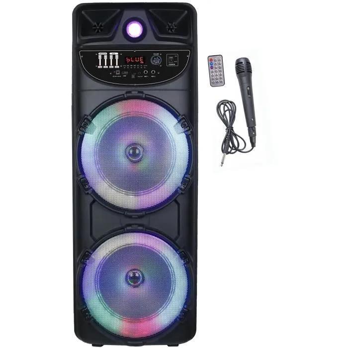 Karaoke reproduktor s osvetlením - INOVALLEY - MS02-XXL-N - Bluetooth 5.0 - 1000 W