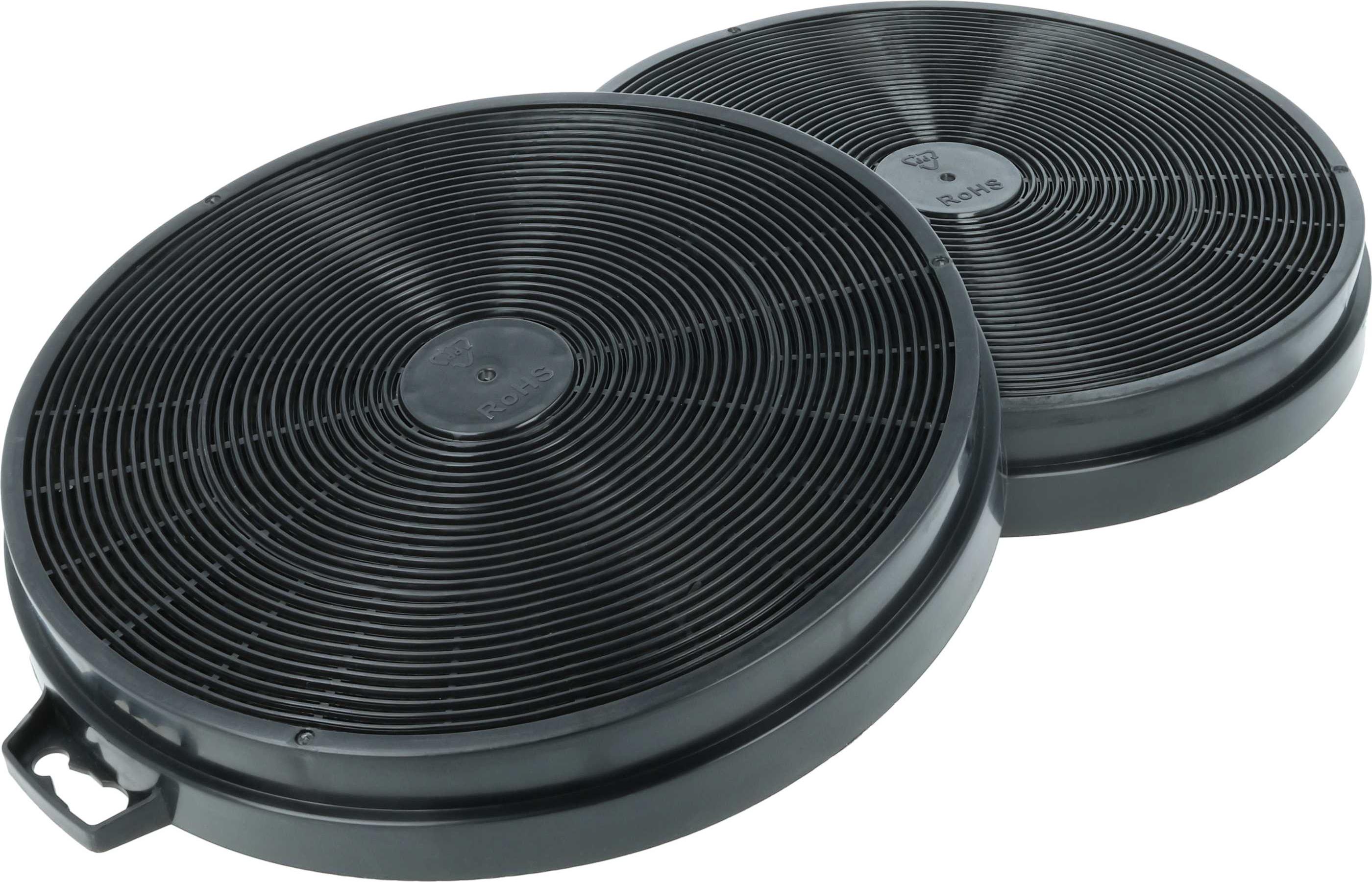 vhbw 2x Aktivkohlefilter kompatibel mit Whirlpool Continua 120, CP 120 DXIXOP 2BNV, Continua 90, Cappa Trivalcucin, Cielo Dunstabzugshaube - 20,2 cm