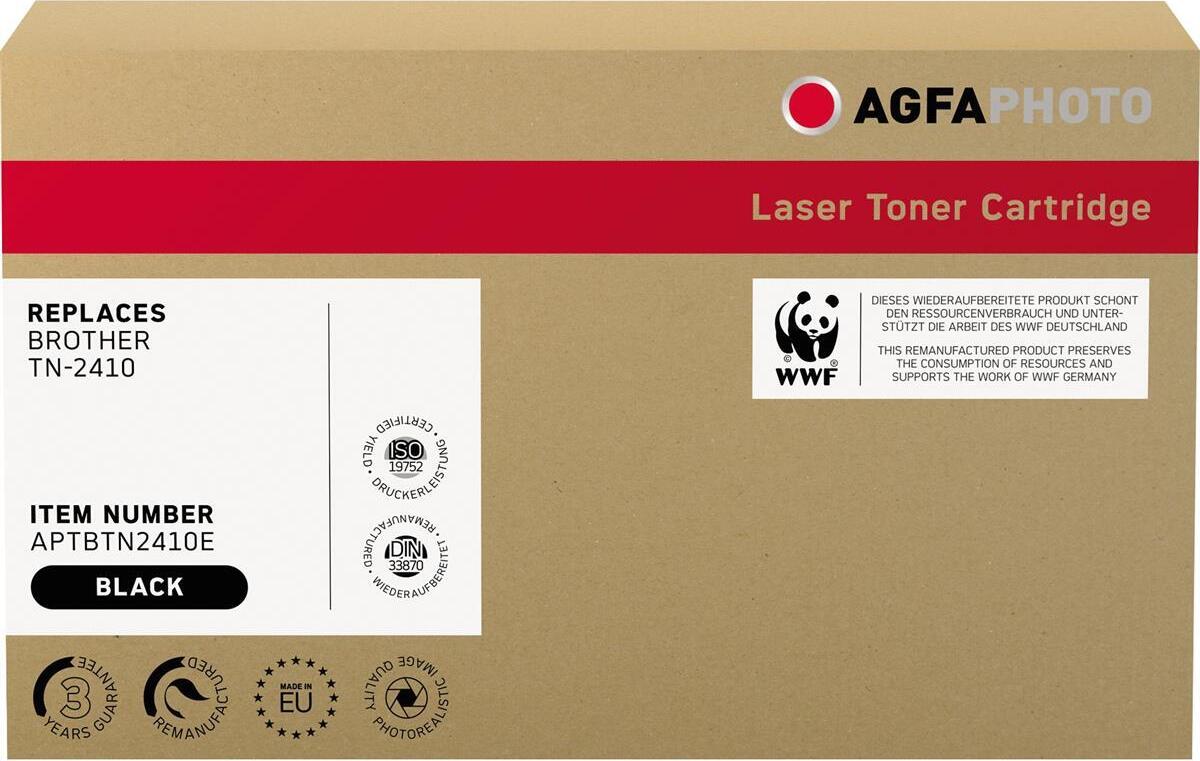 AgfaPhoto Toner APTBTN2410E wie Brother TN-2410 schwarz