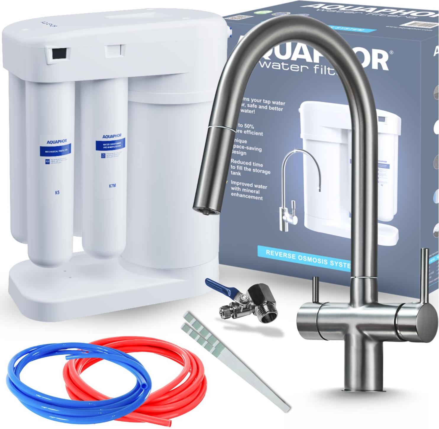 Kuechenarmatur Ari 3-Wege Ausziehbar Keramikventil Messing Grafit Image